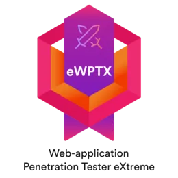Insignia de la certificación Web Application Penetration Tester eXtreme